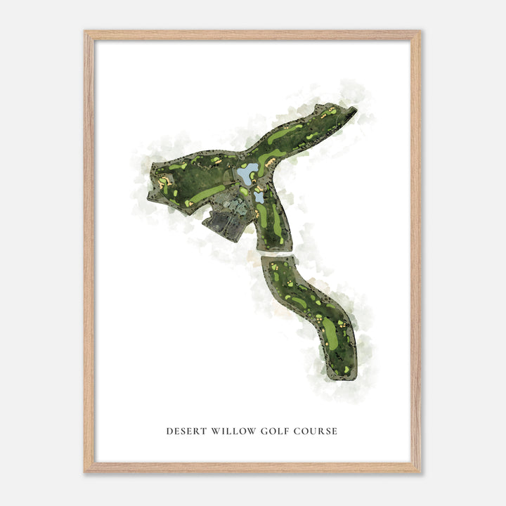 Print of Desert Willow Golf Course Classic Map