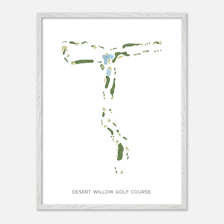 Print of Desert Willow Golf Course Modern Map