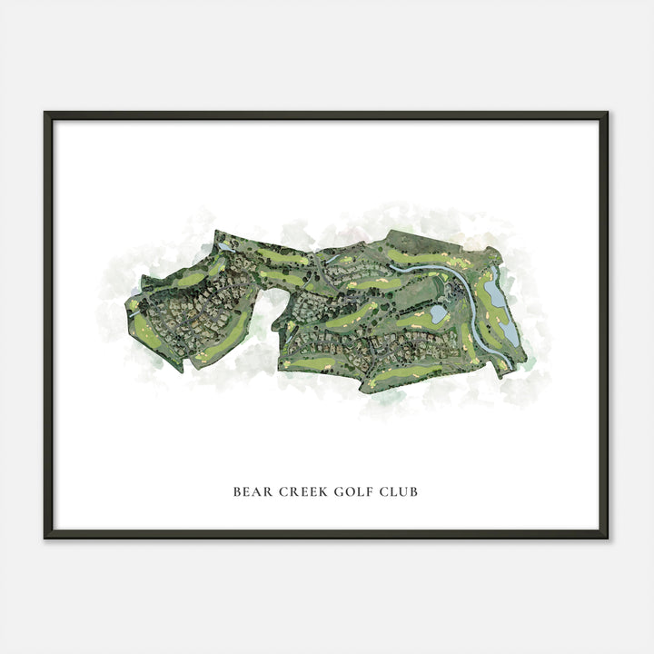 Print of Bear Creek Golf Club Classic Map