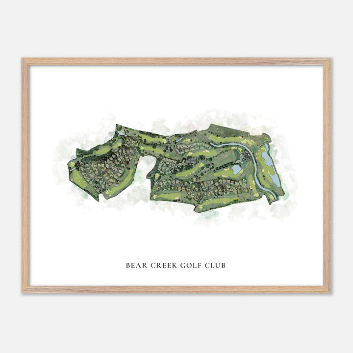 Print of Bear Creek Golf Club Classic Map
