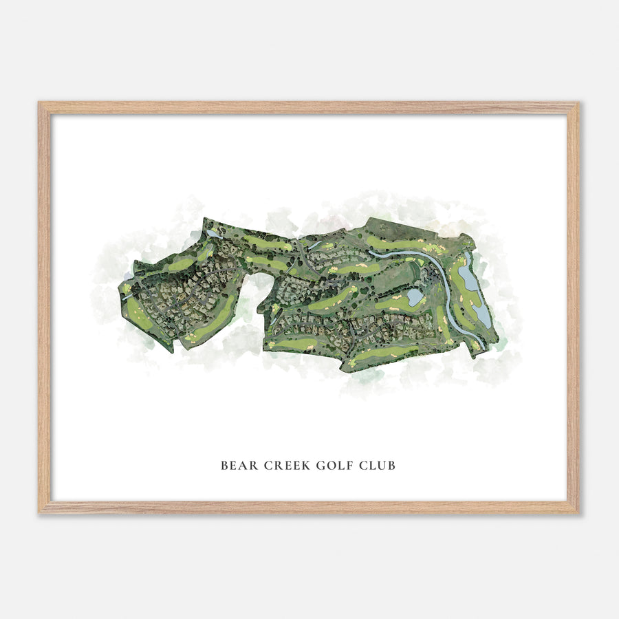 Print of Bear Creek Golf Club Classic Map