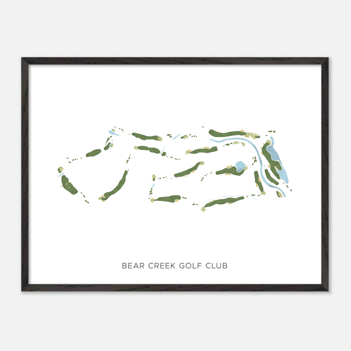 Print of Bear Creek Golf Club Modern Map