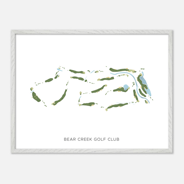 Print of Bear Creek Golf Club Modern Map