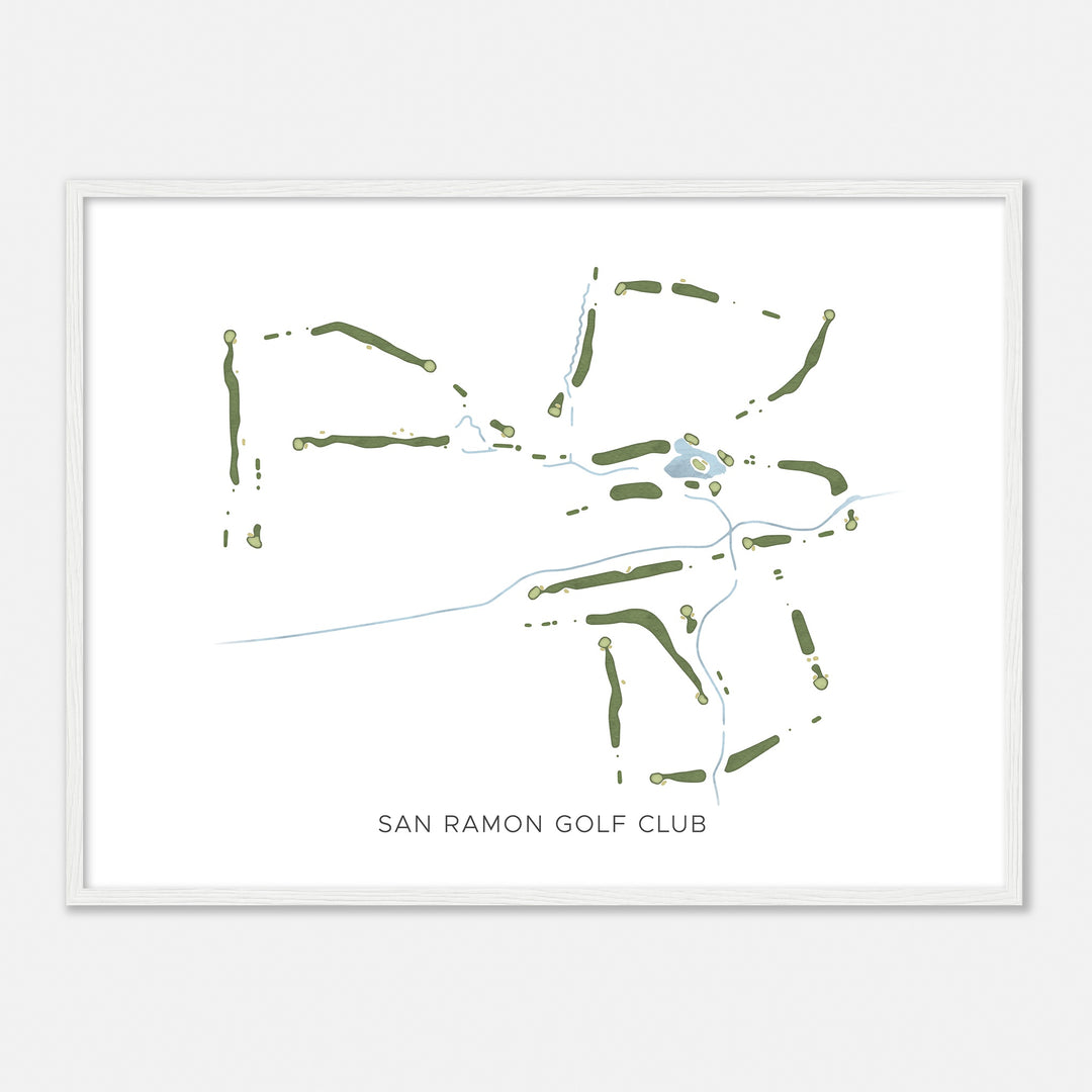Print of San Ramon Golf Club Modern Map
