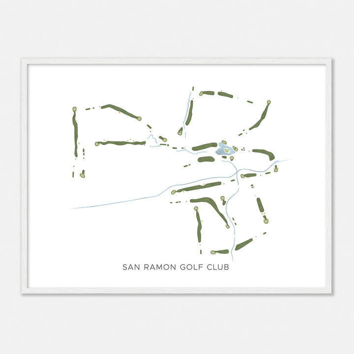 Print of San Ramon Golf Club Modern Map
