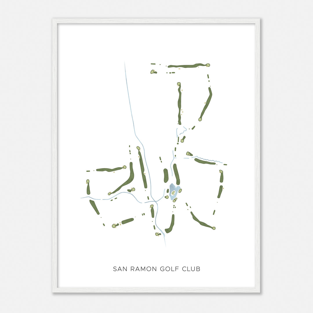 Print of San Ramon Golf Club Modern Map