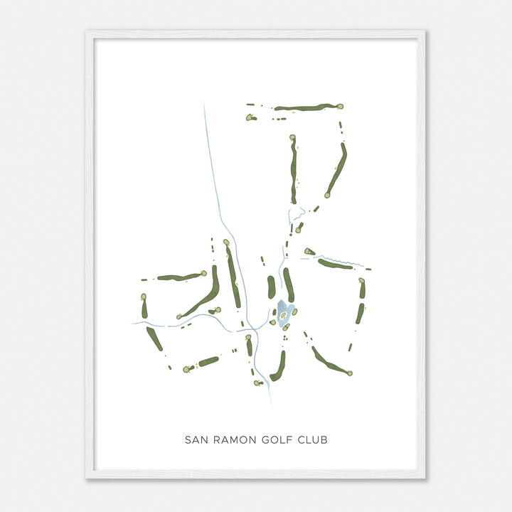 Print of San Ramon Golf Club Modern Map