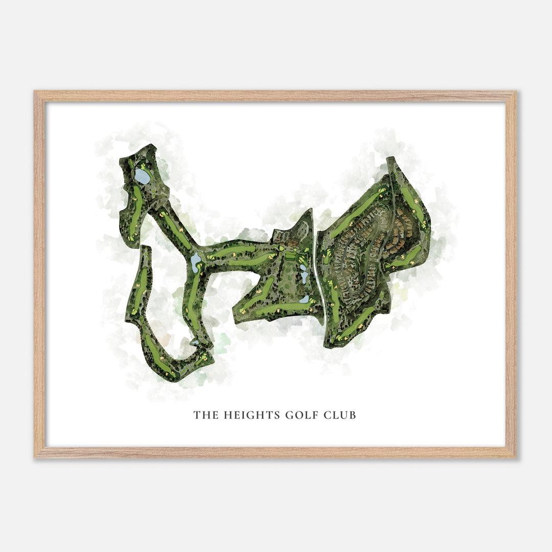Print of The Heights Golf Club Classic Map