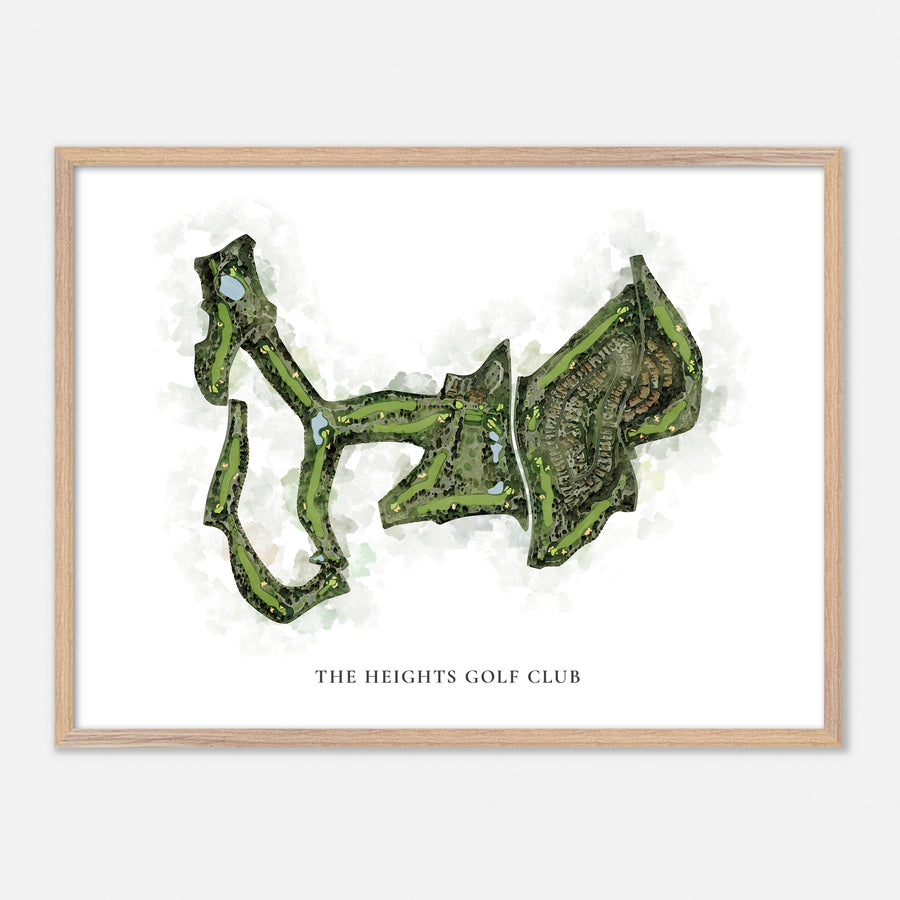 Print of The Heights Golf Club Classic Map