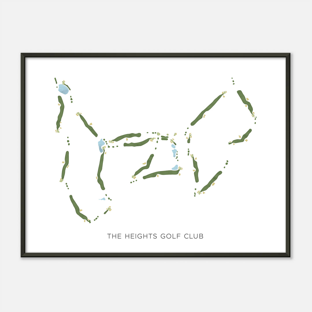 Print of The Heights Golf Club Modern Map