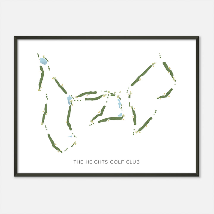 Print of The Heights Golf Club Modern Map