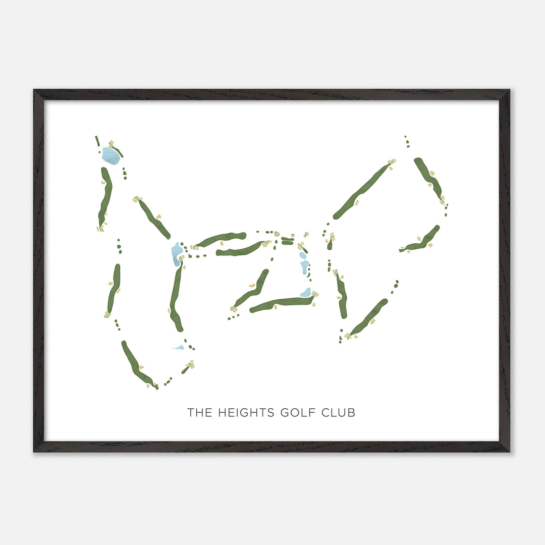 Print of The Heights Golf Club Modern Map