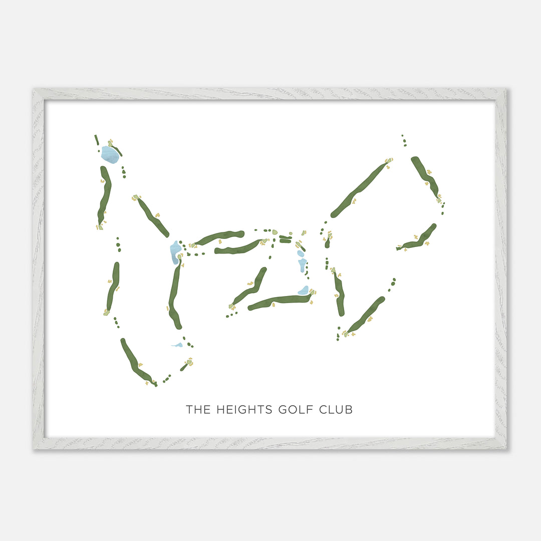 Print of The Heights Golf Club Modern Map