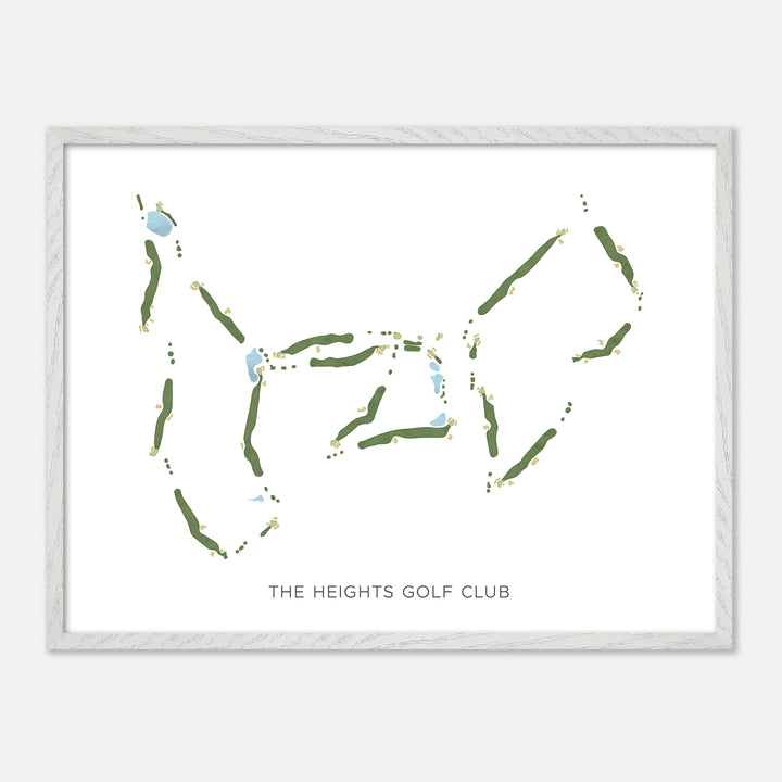 Print of The Heights Golf Club Modern Map