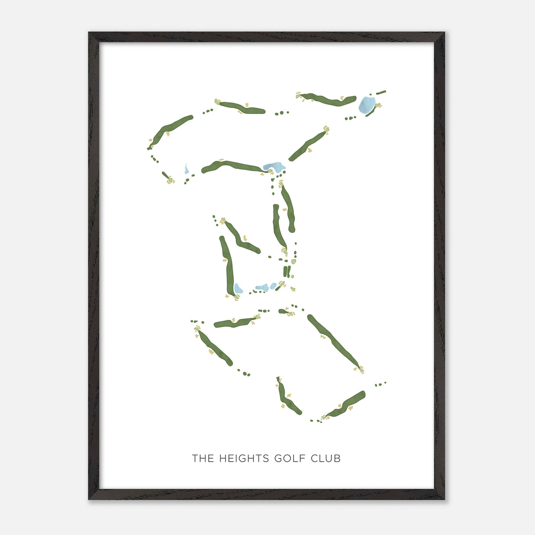 Print of The Heights Golf Club Modern Map