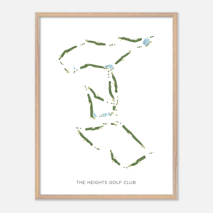Print of The Heights Golf Club Modern Map