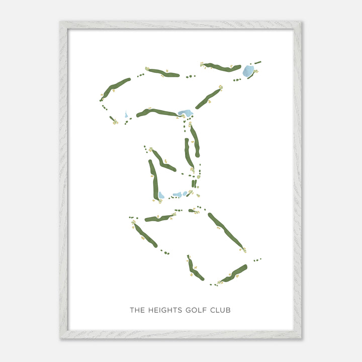 Print of The Heights Golf Club Modern Map