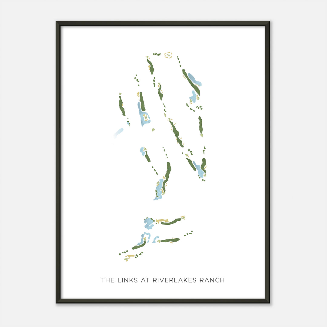 Print of The Links At Riverlakes Ranch Modern Map