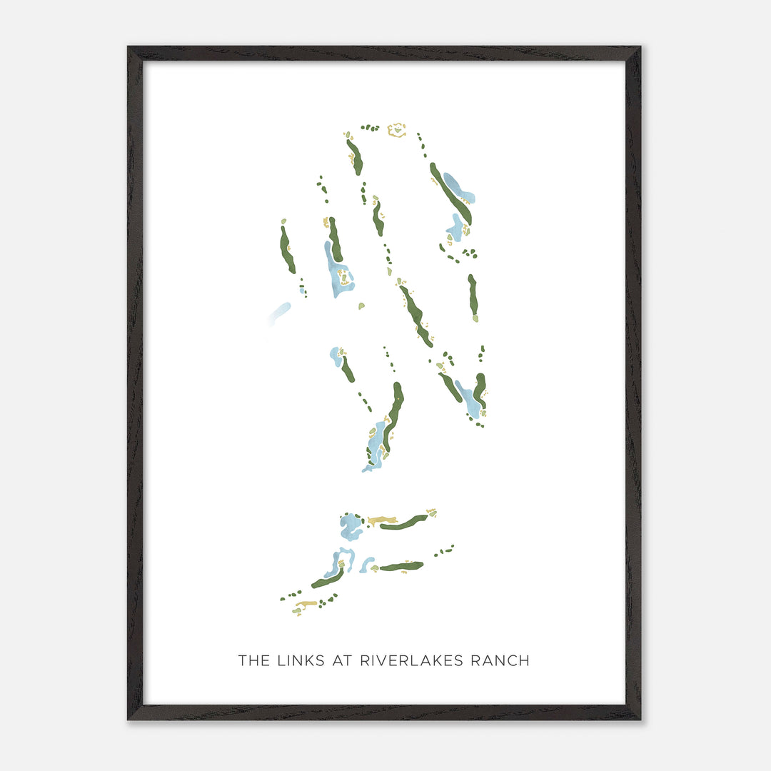 Print of The Links At Riverlakes Ranch Modern Map