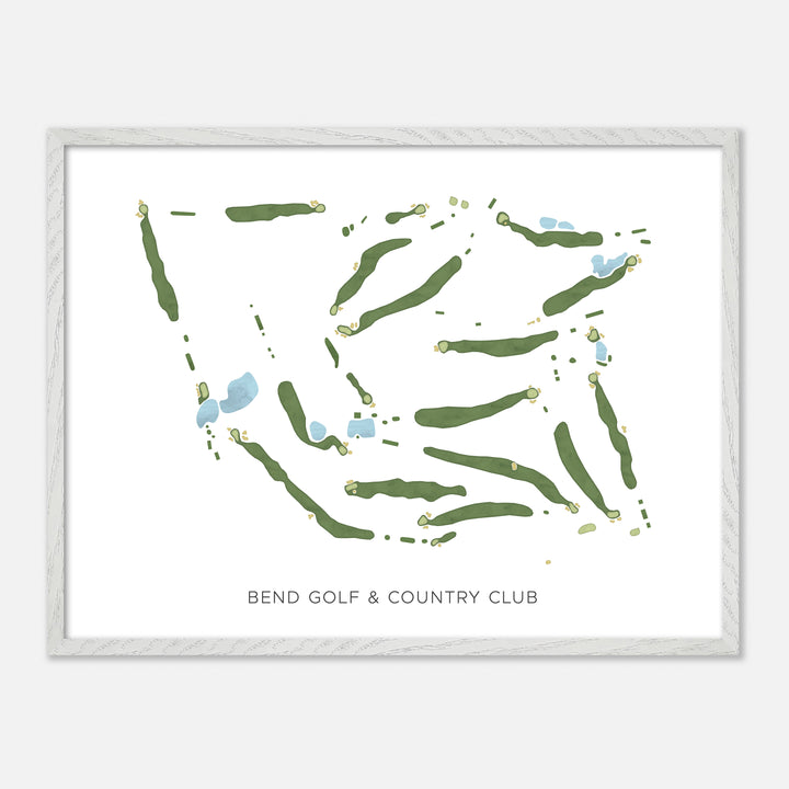 Print of Bend Golf &amp; Country Club Modern Map
