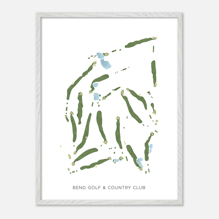 Print of Bend Golf &amp; Country Club Modern Map