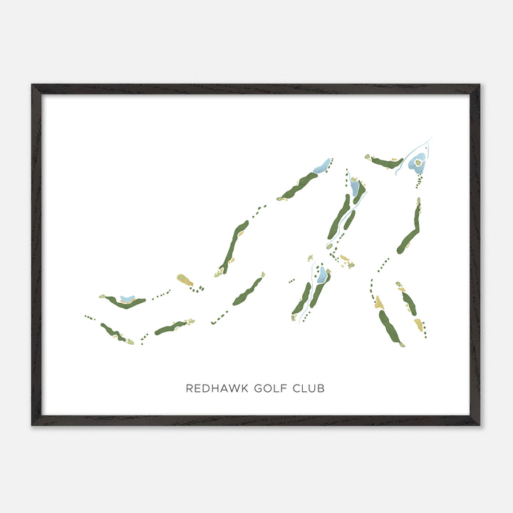 Print of Redhawk Golf Club Modern Map