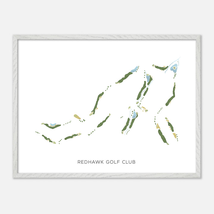 Print of Redhawk Golf Club Modern Map