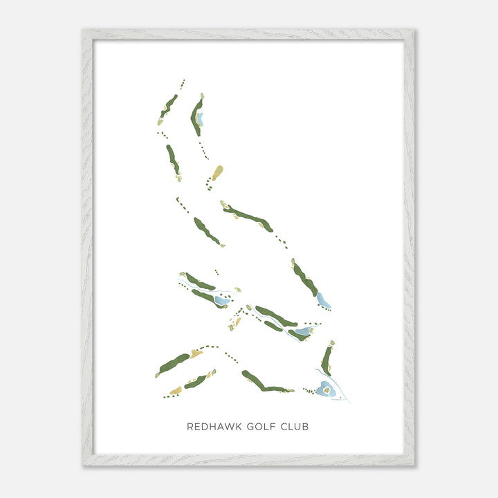 Print of Redhawk Golf Club Modern Map