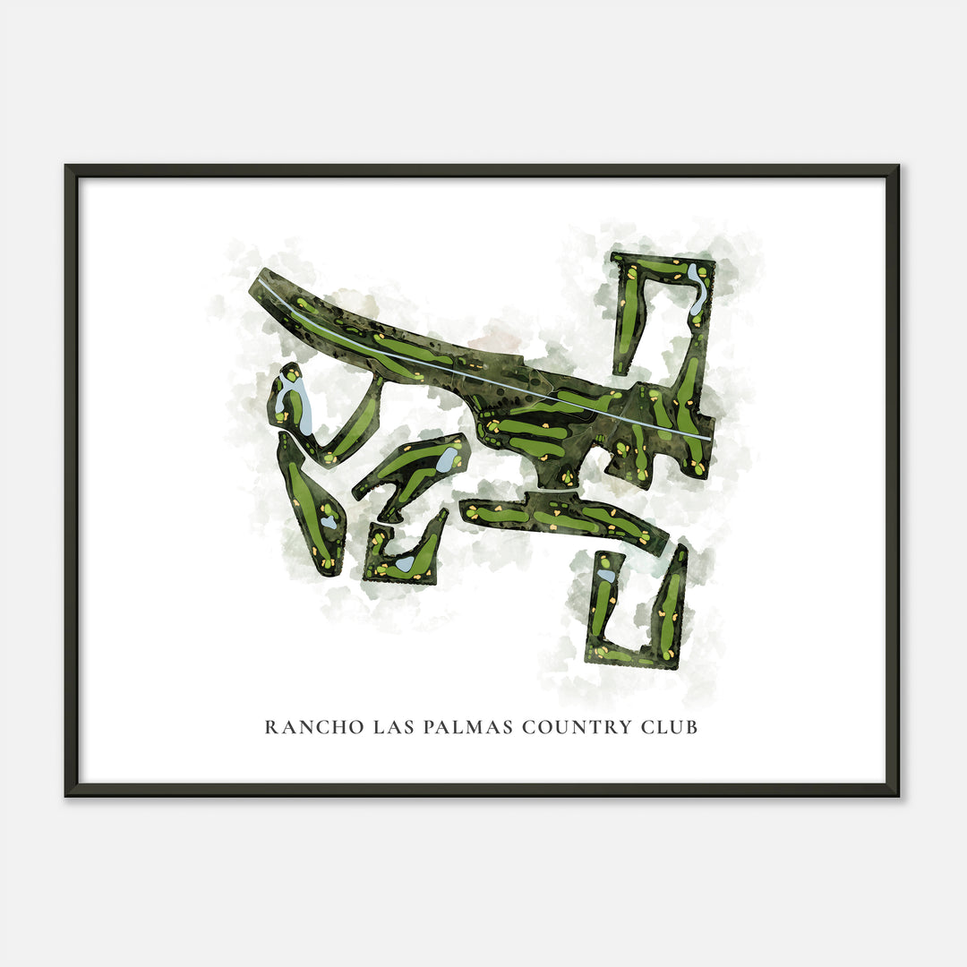 Print of Rancho Las Palmas Country Club Classic Map