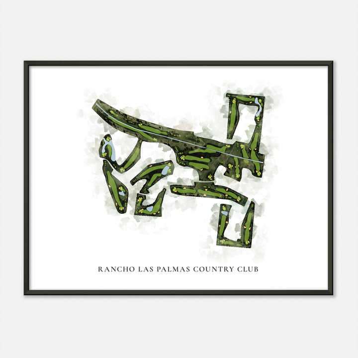 Print of Rancho Las Palmas Country Club Classic Map