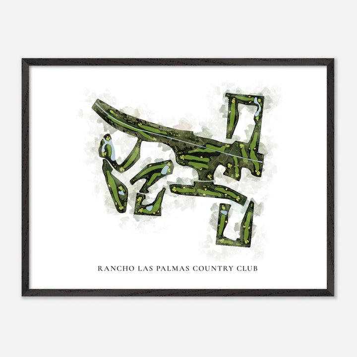 Print of Rancho Las Palmas Country Club Classic Map