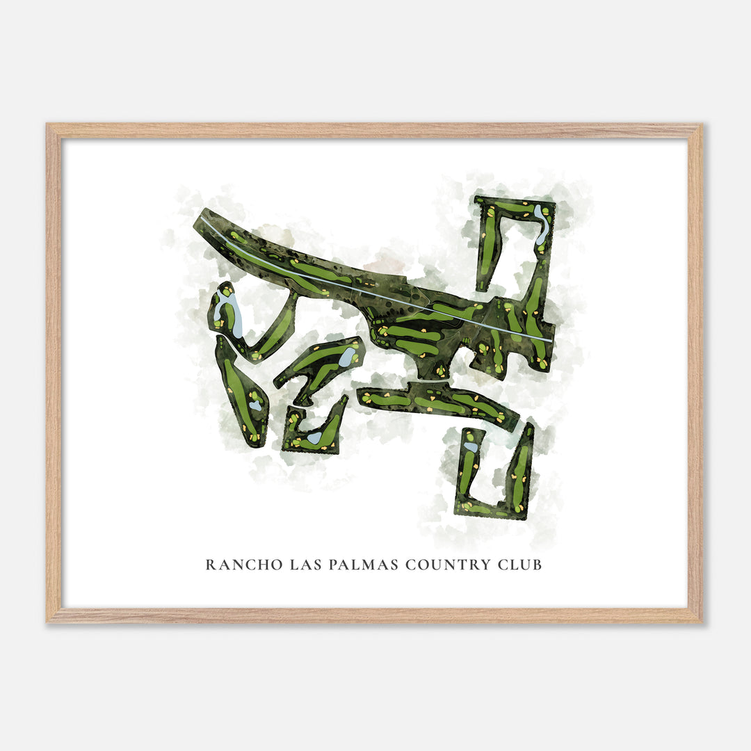 Print of Rancho Las Palmas Country Club Classic Map
