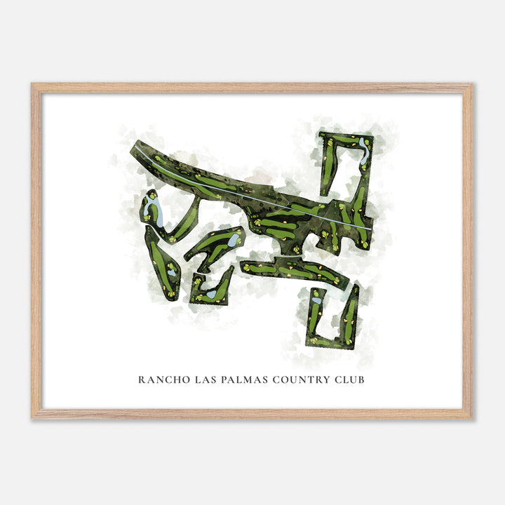 Print of Rancho Las Palmas Country Club Classic Map