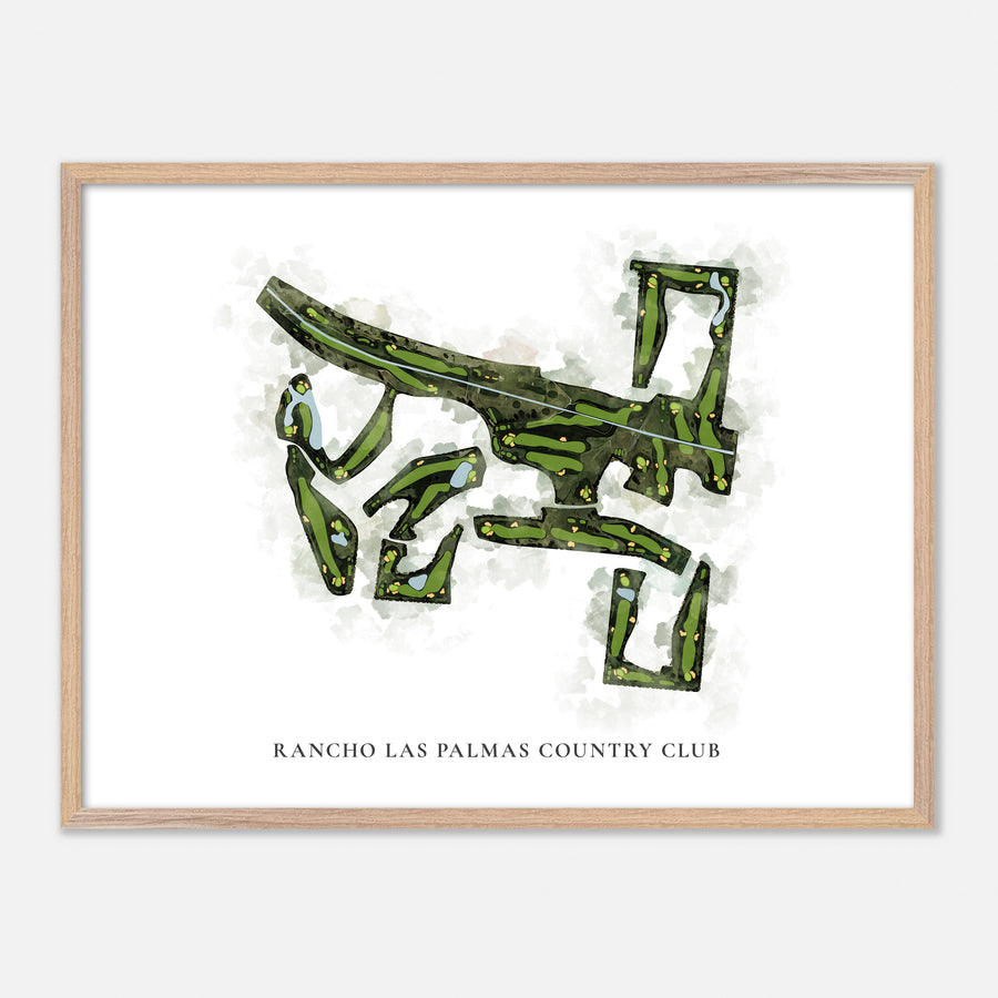 Print of Rancho Las Palmas Country Club Classic Map