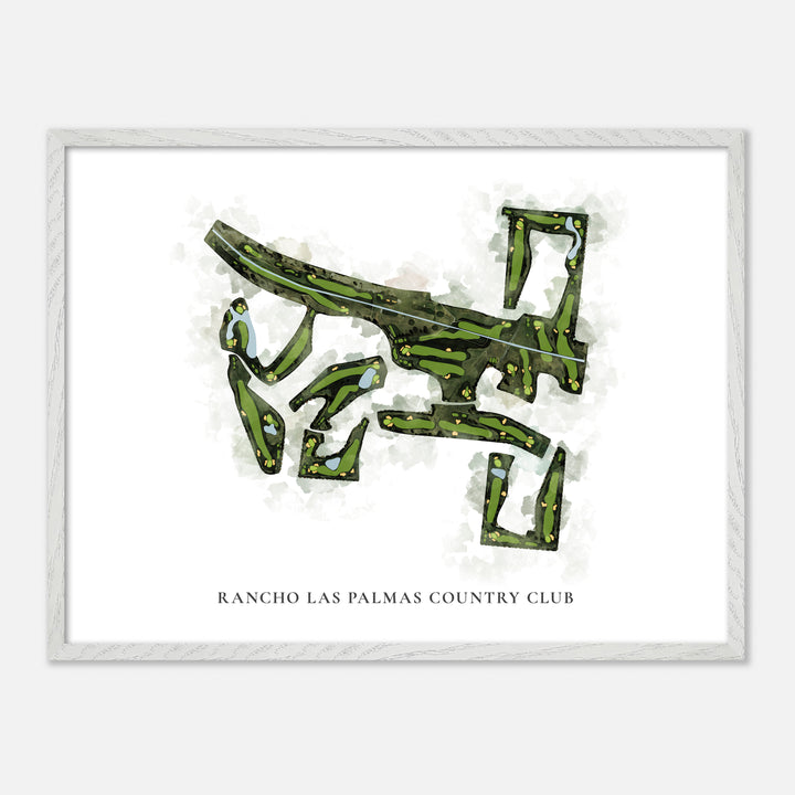 Print of Rancho Las Palmas Country Club Classic Map