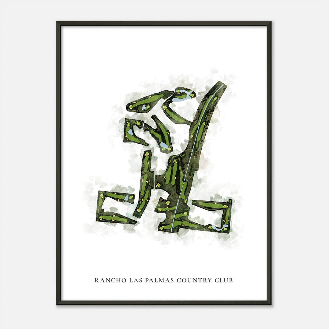 Print of Rancho Las Palmas Country Club Classic Map