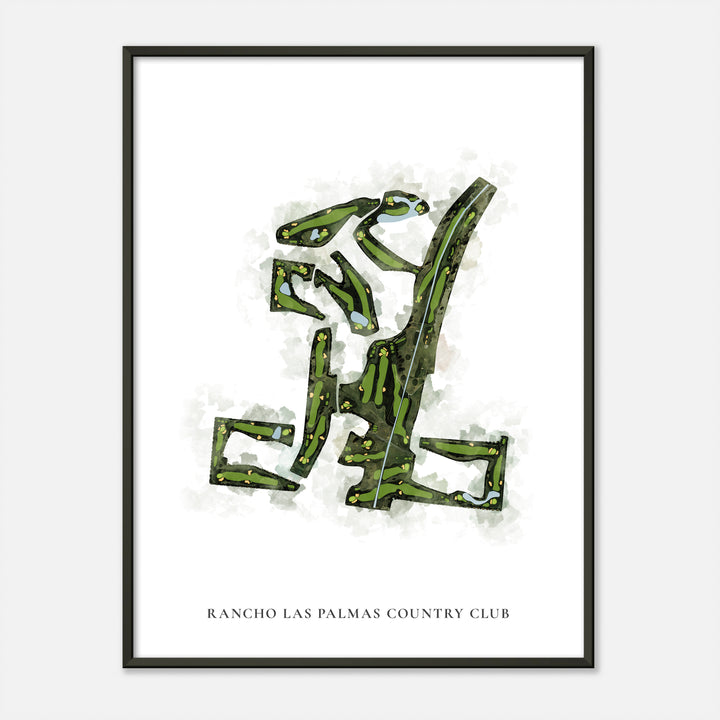 Print of Rancho Las Palmas Country Club Classic Map