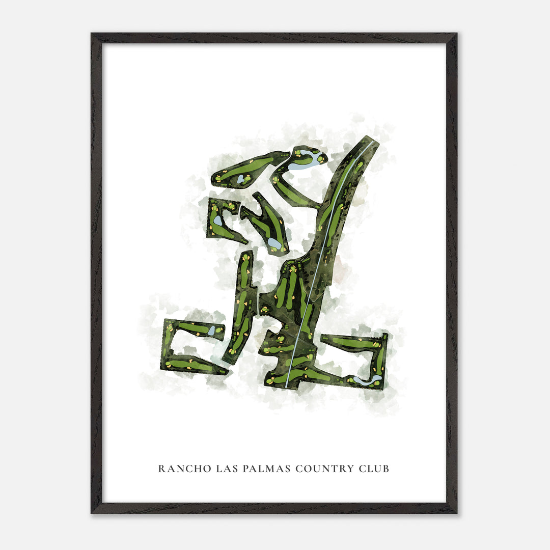 Print of Rancho Las Palmas Country Club Classic Map