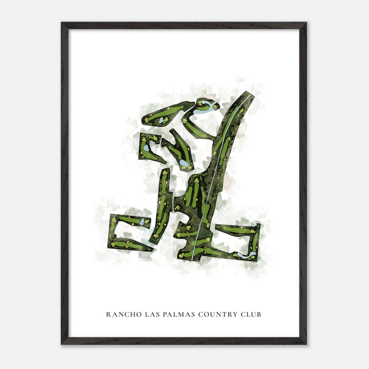 Print of Rancho Las Palmas Country Club Classic Map