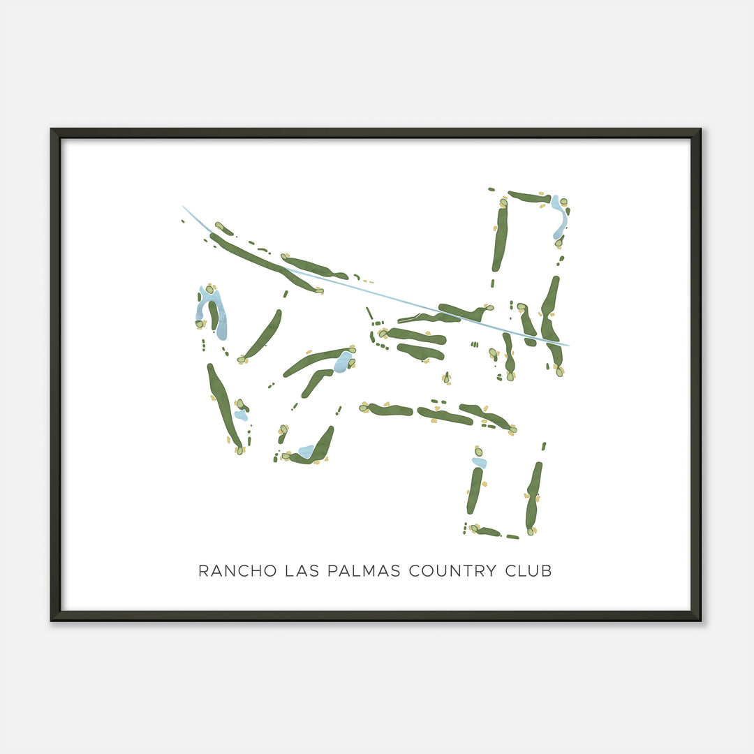 Print of Rancho Las Palmas Country Club Modern Map