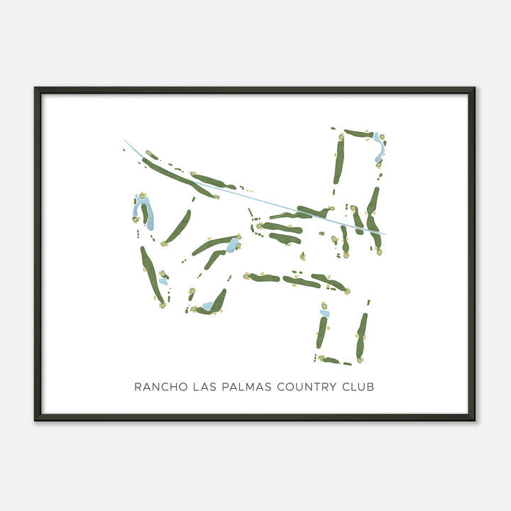 Print of Rancho Las Palmas Country Club Modern Map