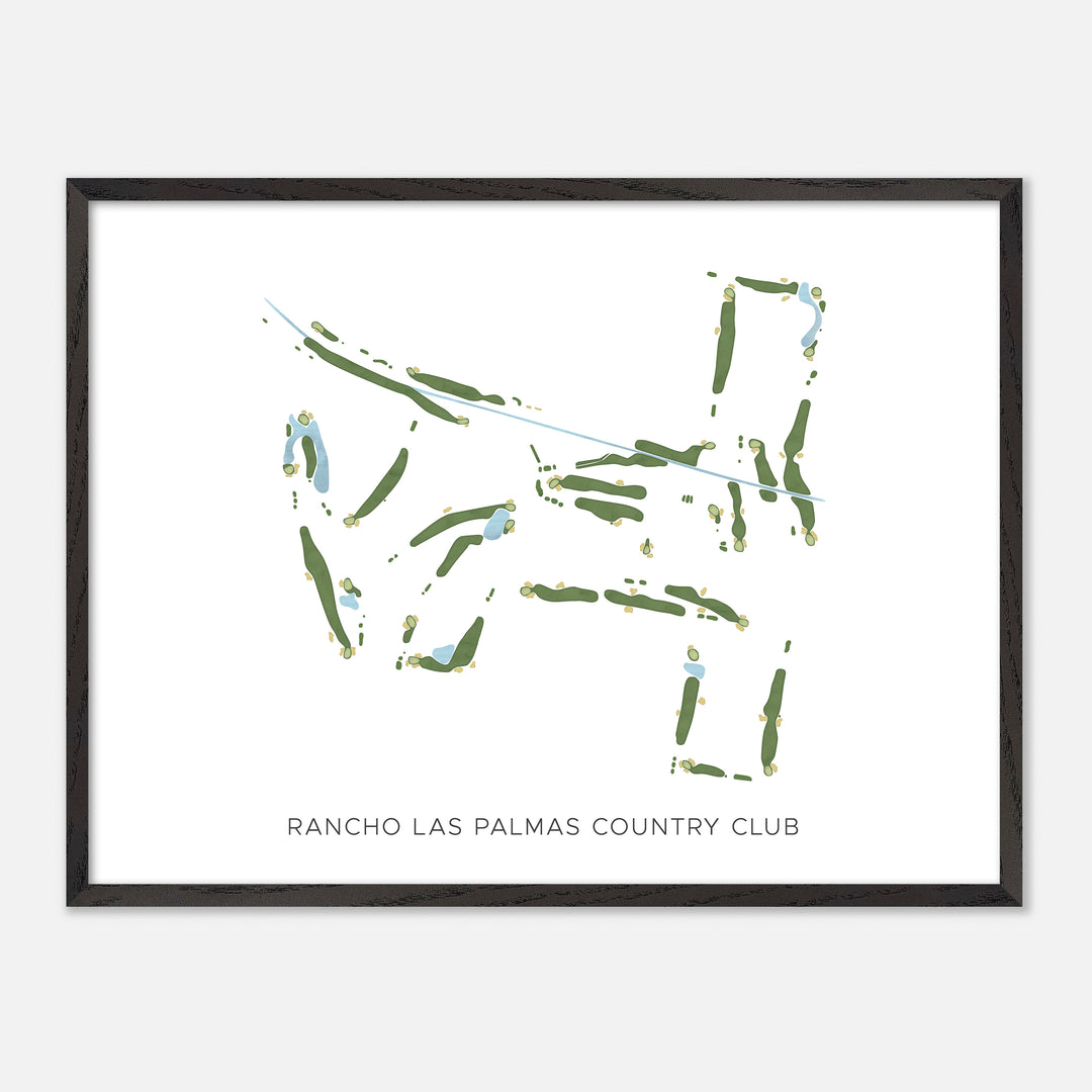 Print of Rancho Las Palmas Country Club Modern Map