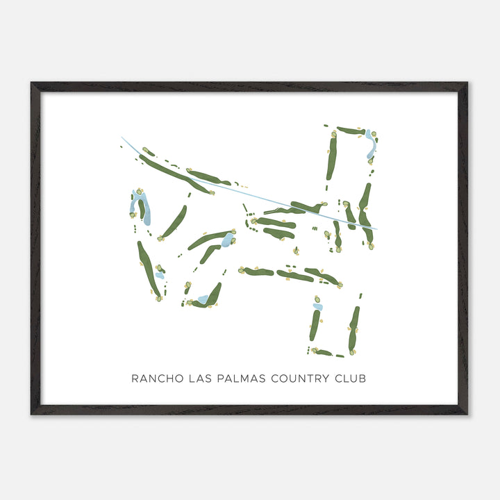 Print of Rancho Las Palmas Country Club Modern Map