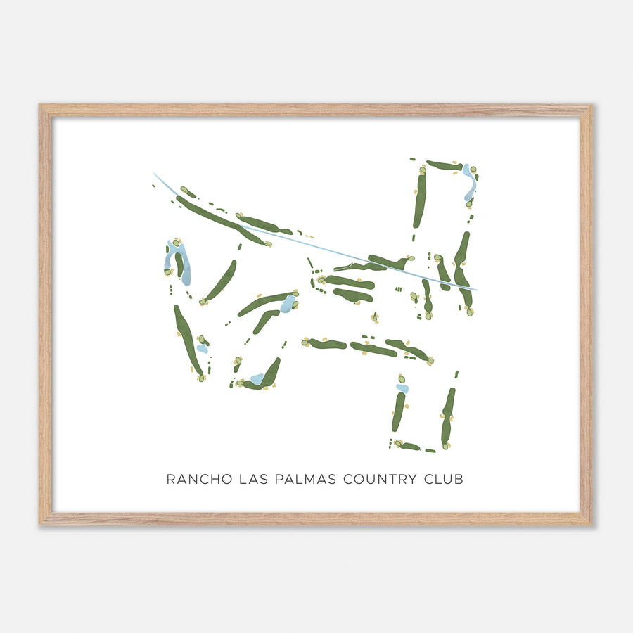 Print of Rancho Las Palmas Country Club Modern Map
