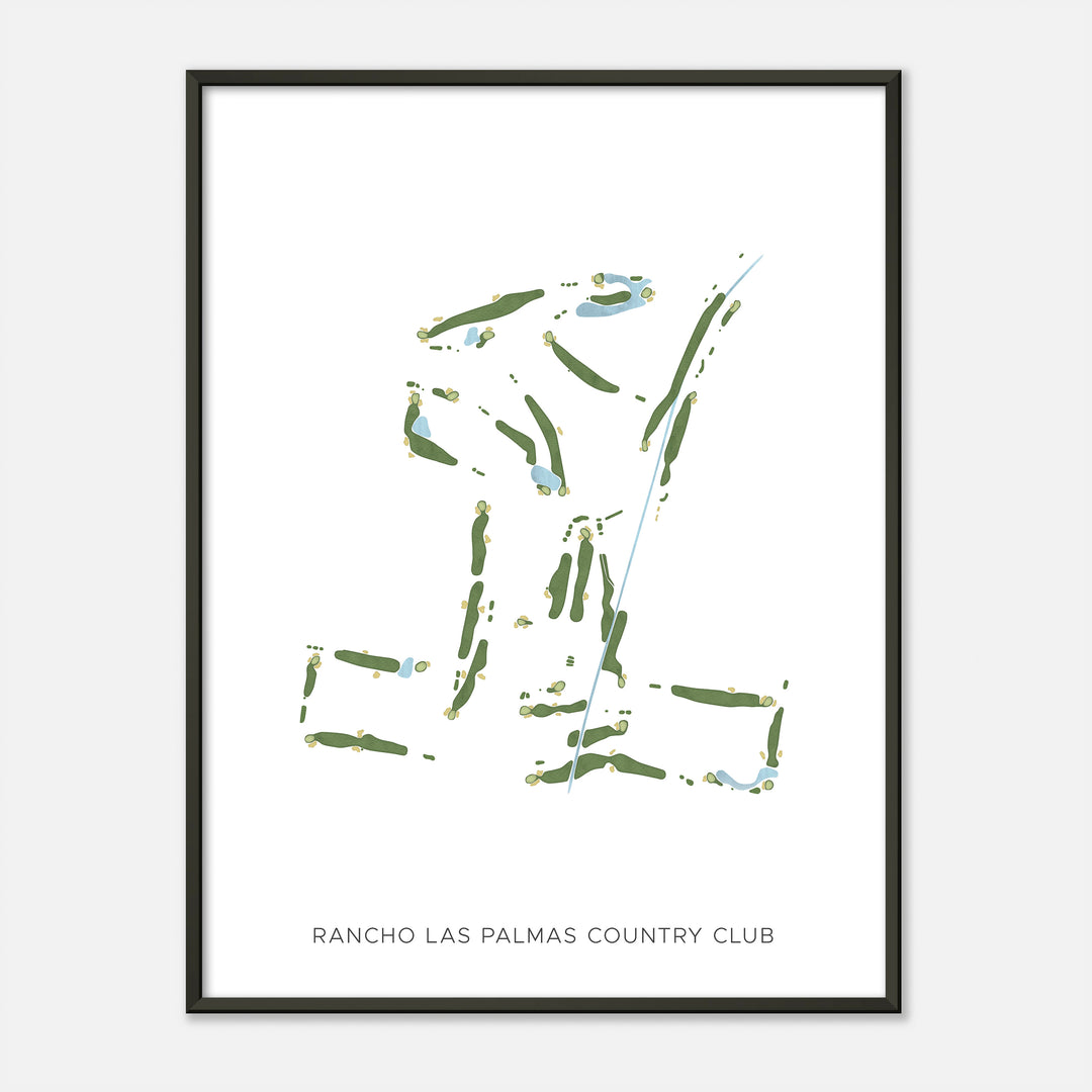 Print of Rancho Las Palmas Country Club Modern Map