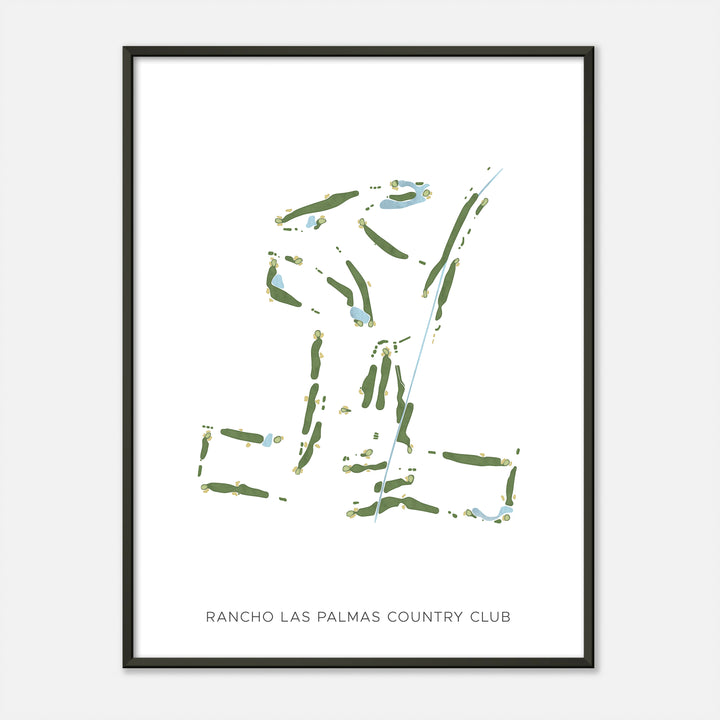 Print of Rancho Las Palmas Country Club Modern Map
