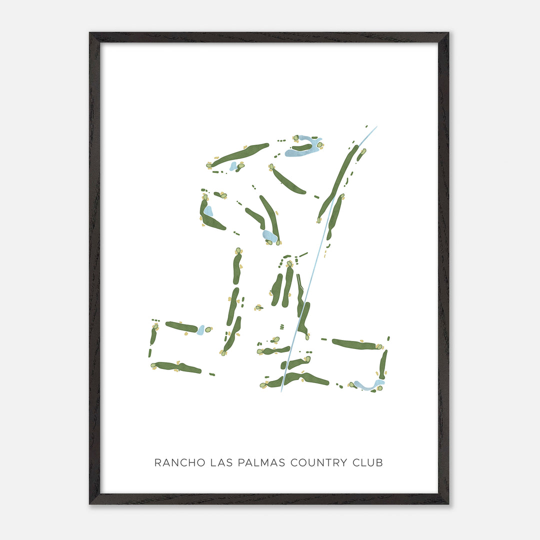 Print of Rancho Las Palmas Country Club Modern Map