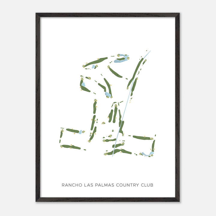 Print of Rancho Las Palmas Country Club Modern Map