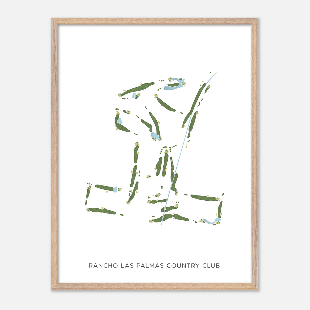 Print of Rancho Las Palmas Country Club Modern Map