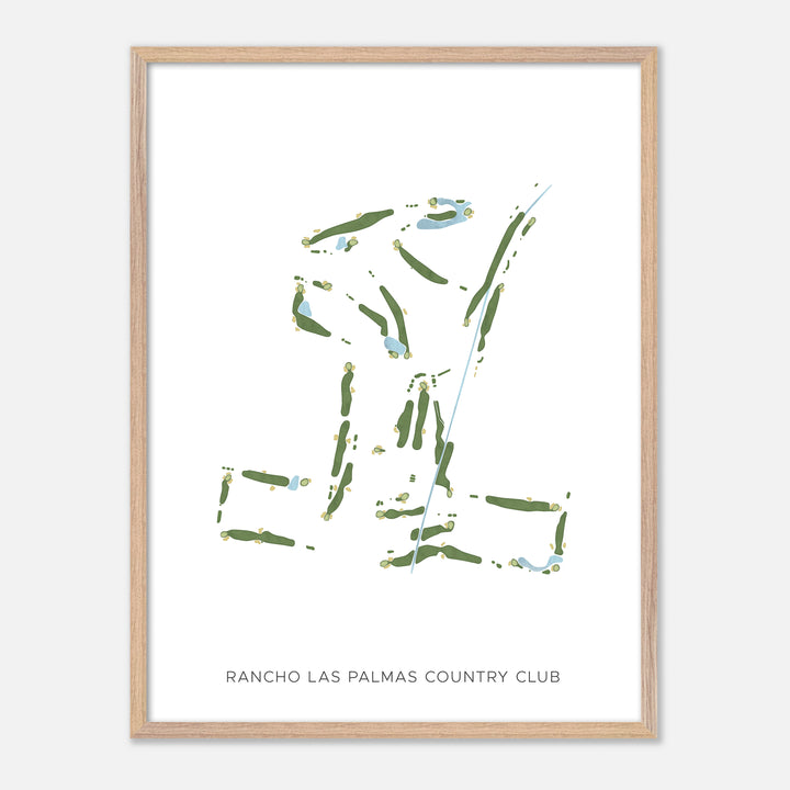 Print of Rancho Las Palmas Country Club Modern Map